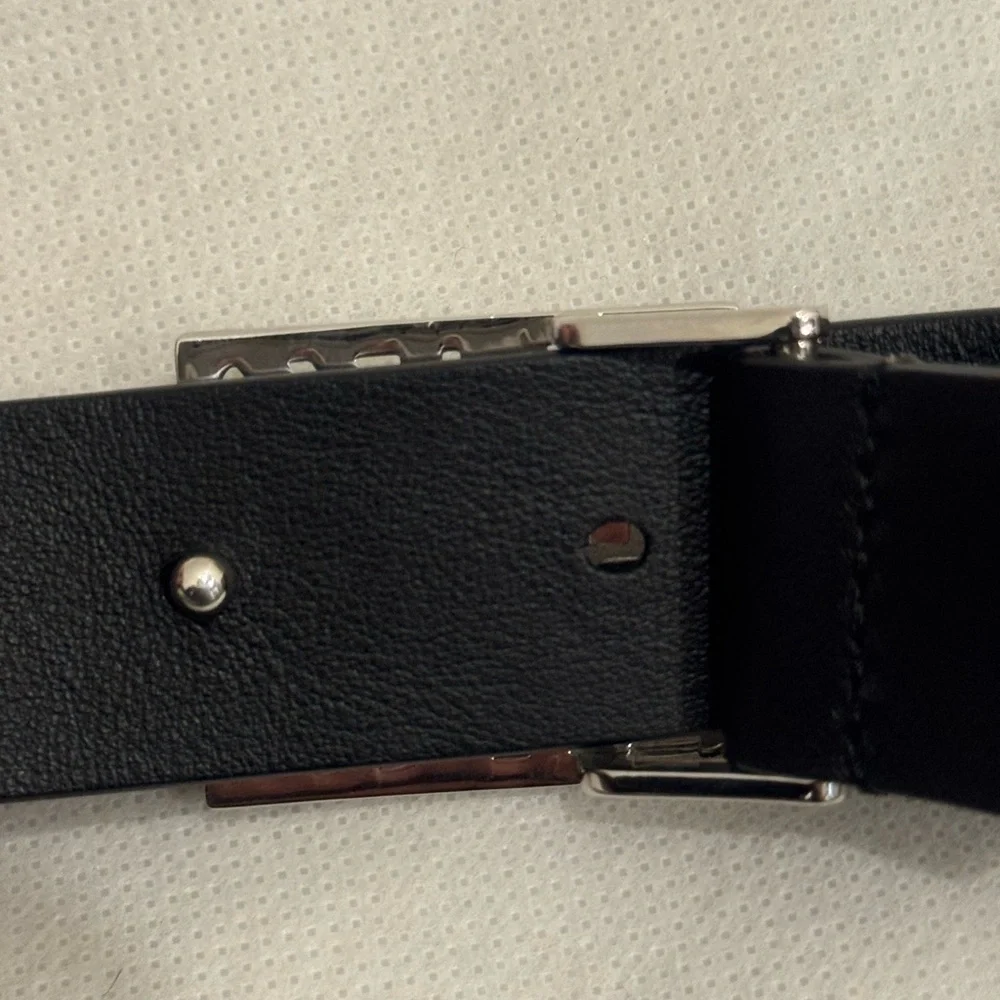 Dior Black Belt Bag with Silver Logo